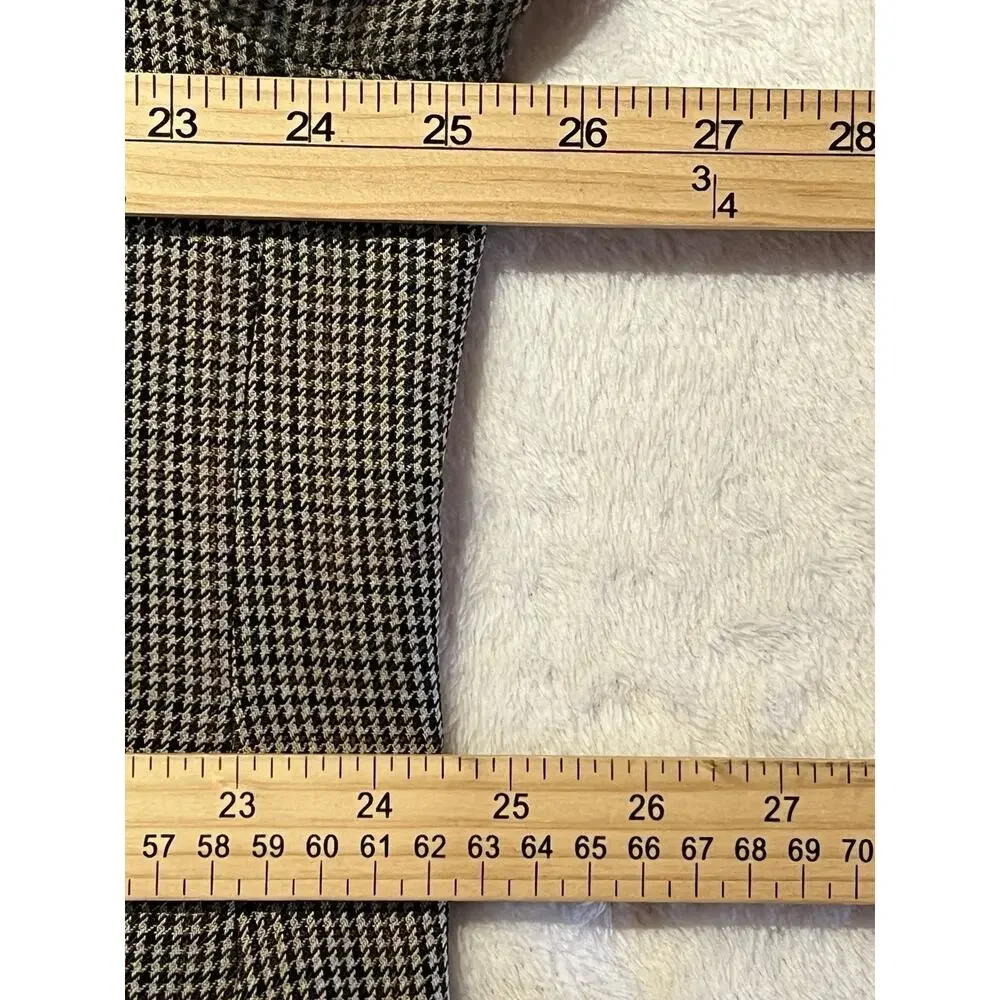 Ralph Lauren LRL Mens 52R Brown Houndstooth Casual Blazer Sport Coat - Picture 12 of 15